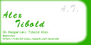 alex tibold business card